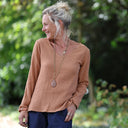 Lylou double gaze de coton camel