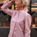 Blouse Dorine manches longues — Coton Herbier rose ancien