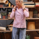 Blouse Dorine manches longues — Coton Herbier rose ancien