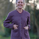 Veste Nathalie – prune pailleté