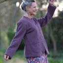 Veste Nathalie – prune pailleté