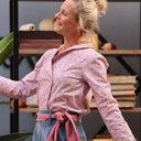 Blouse Dorine manches longues — Coton Herbier rose ancien