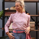 Blouse Dorine manches longues — Coton Herbier rose ancien