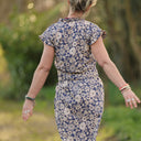 Robe Acacia – Coton “Jardin Indigo”