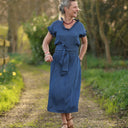 Robe Acacia – jean lyocell bleu plumetis