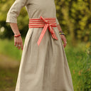 Robe Louisa manches 3/4 Lin naturel | Quintessence