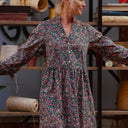 Robe Guillemette — Velours milleraies Champêtre
