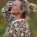 Veste Nathalie – Jacquard “Herbier mordoré”