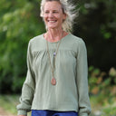 Blouse Sylvie double gaze de coton Ortie
