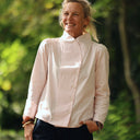 Blouse Dorine manches longues — Popeline de coton rose poudré