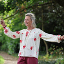 Blouse Sylvie viscose Coquelicot Rosé