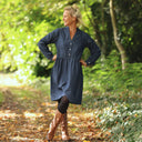 Robe Guillemette — Jean de coton bleu