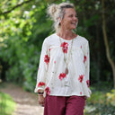 Blouse Sylvie viscose Coquelicot Rosé