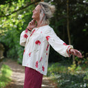 Blouse Sylvie viscose Coquelicot Rosé