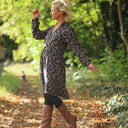 Robe Guillemette — Viscose imprimée Jardin d’Ocre