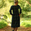 Robe Adélaïde — Tartan vert sapin