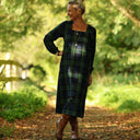Robe Adélaïde — Tartan vert sapin