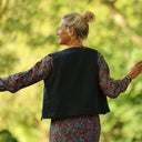 Robe Adélaïde — Coton imprimé Prairie cuivrée