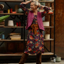 Robe Adélaïde — Viscose Automne sauvage
