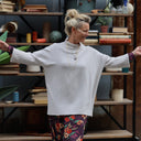 Pull col roulé Aveline — maille douce ficelle