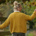 Gilet col rond Armance — mohair mimosa
