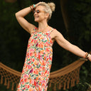 Robe Sybille — Coton lavé jardin secret