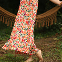 Robe Sybille — Coton lavé jardin secret