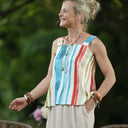 Blouse Florence – Coton Aquarelle côtière