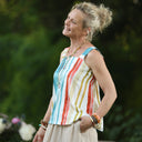 Blouse Florence – Coton Aquarelle côtière