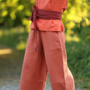Blouse Emeline en lin orange crépuscule | Quintessence