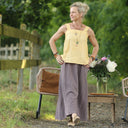 Blouse Florence – Lin chiné jaune doux