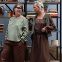 Robe Adélaïde — Viscose & lin chocolat