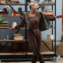 Robe Adélaïde — Viscose & lin chocolat