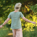 Blouse Emeline en lin vert cactus | Quintessence