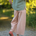 Blouse Emeline en lin vert cactus | Quintessence
