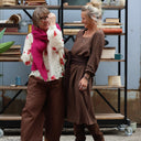Robe Adélaïde — Viscose & lin chocolat