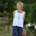 Blouse Florence – Lin blanc