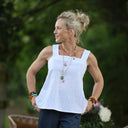 Blouse Florence – Lin blanc