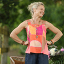 Blouse Florence – Satin de coton soleil couchant