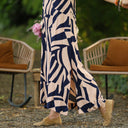 Robe Sybille — Viscose marine beige