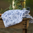 Blouse Florence – Broderie de coton encre florale