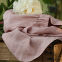 Blouse Florence – Lin chiné rose doux