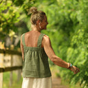 Blouse Florence – Lin vert
