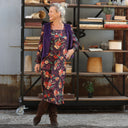 Robe Adélaïde — Viscose Automne sauvage