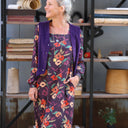 Robe Adélaïde — Viscose Automne sauvage
