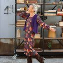 Robe Adélaïde — Viscose Automne sauvage
