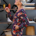 Robe Adélaïde — Viscose Automne sauvage