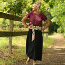 Blouse Emeline en lin Lie de vin