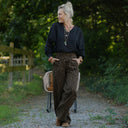 Pantalon femme en coton Léo, vue 3 — Quintessence
