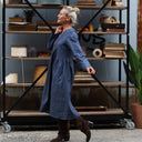 Robe Edmée — Jean de coton bleu